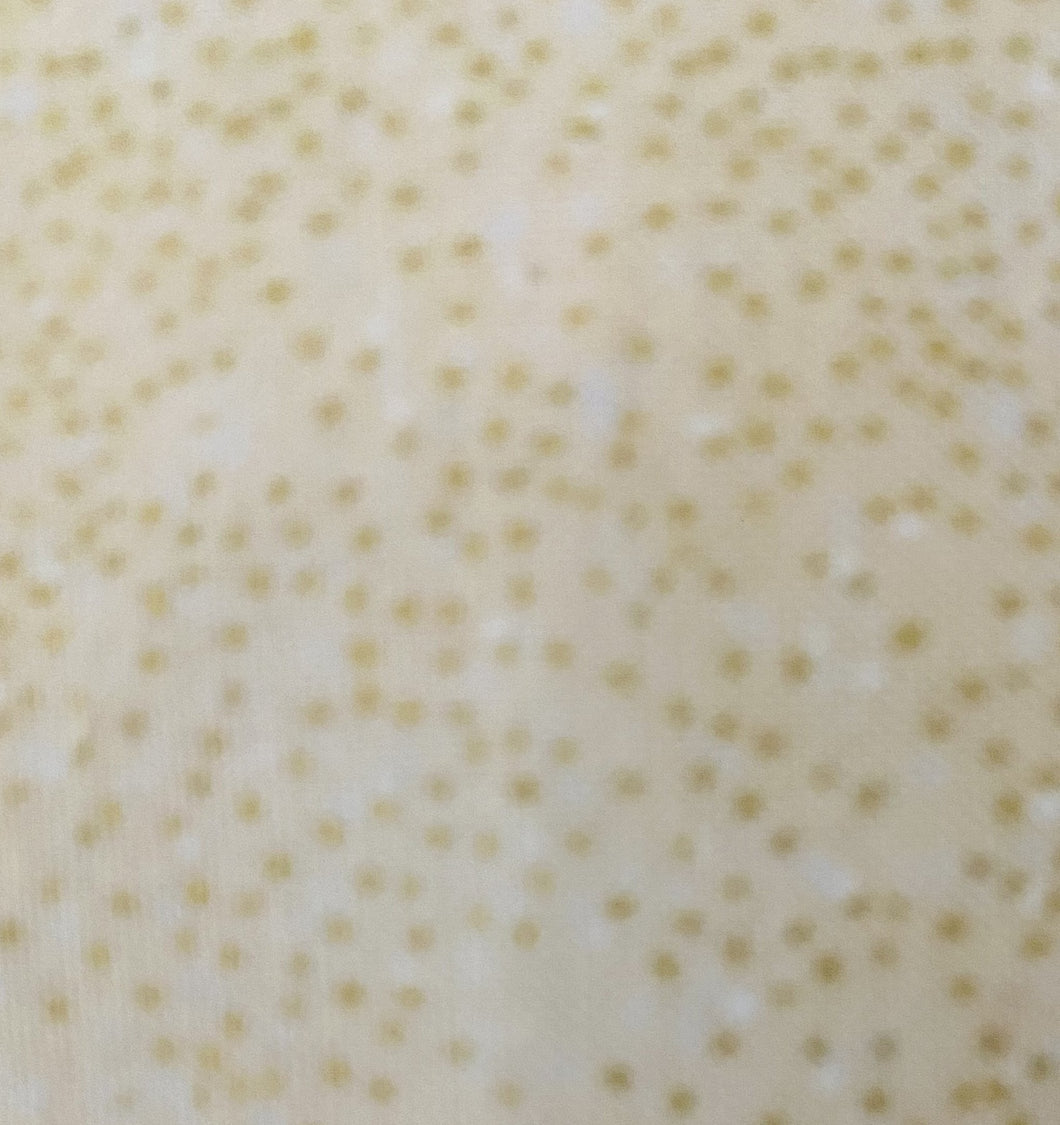 Tiny Dots Ivory / Gold Metallic any602