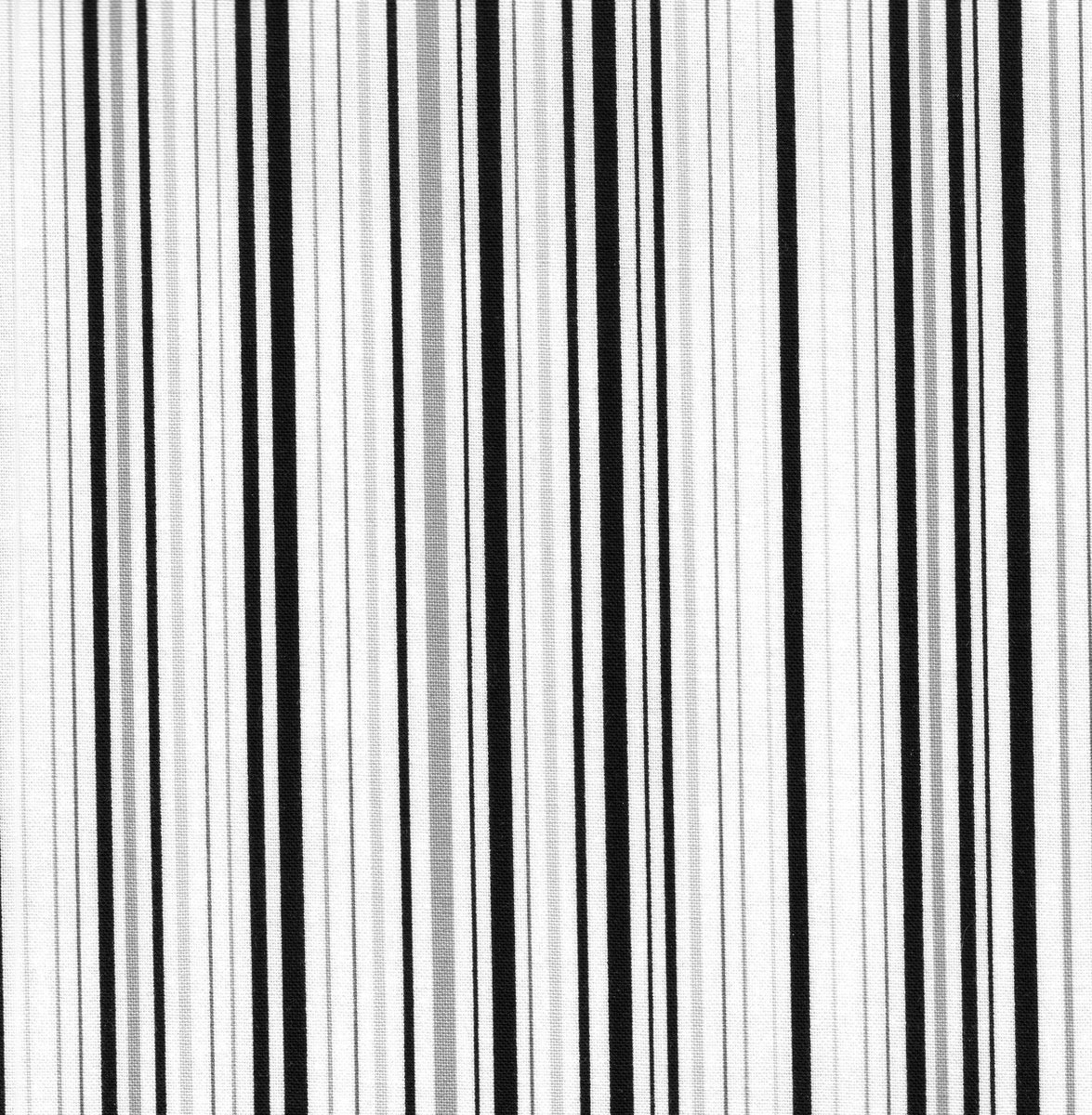 Uneven Stripe Black / White bla457 – Quilt-a-way Fabrics