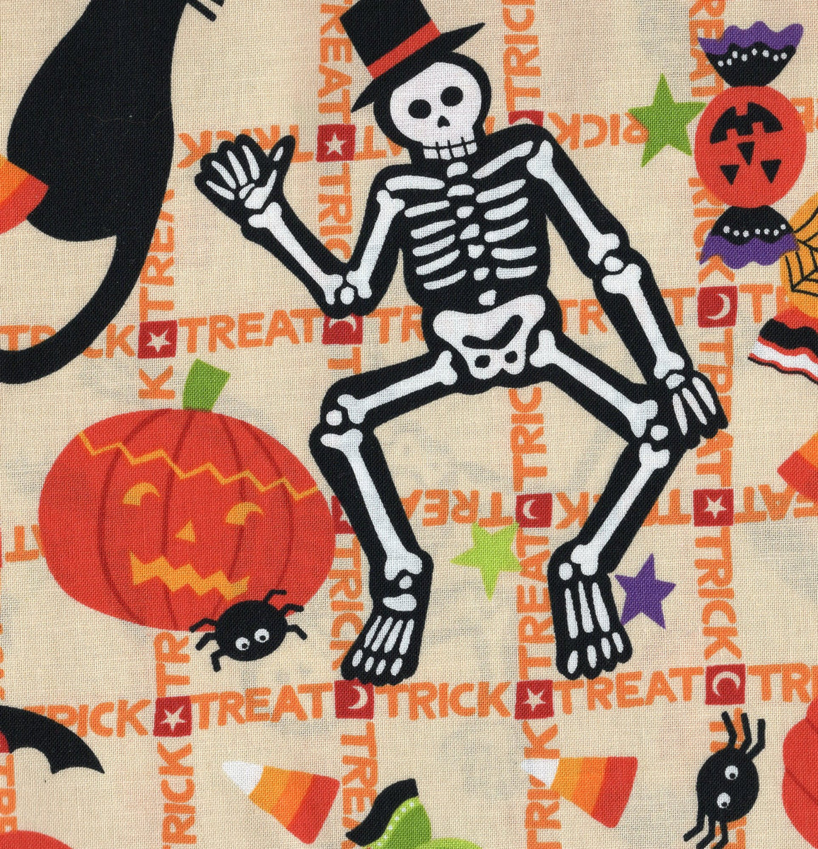 Tricky Treats / Natural ho - Quilt-a-way Fabrics