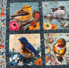Load image into Gallery viewer, Joyful Garden Bird Panel / Multi cr1130
