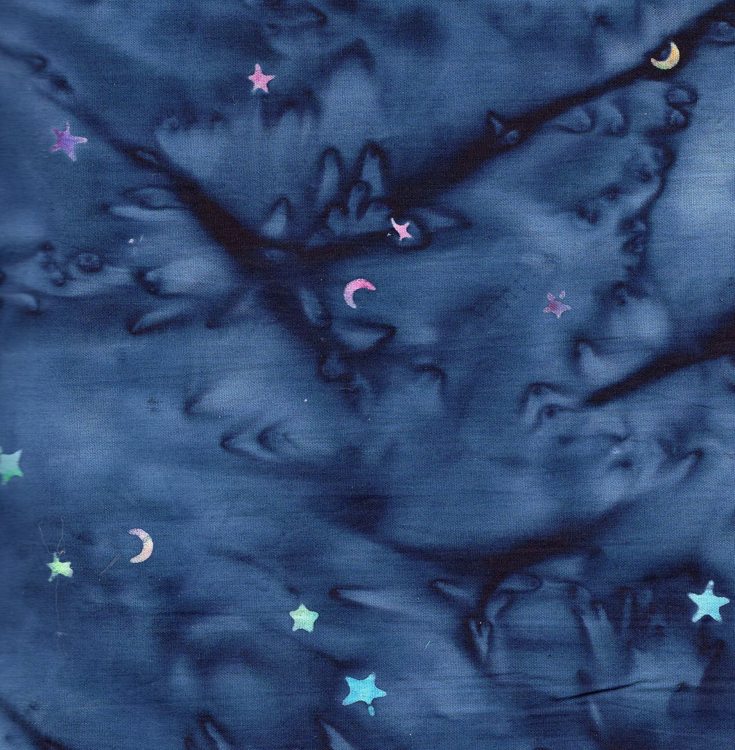 Stars and Moons / navy ba2989