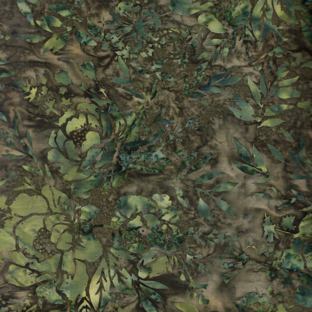 Leaves and Flowers / Snake Green ba3114