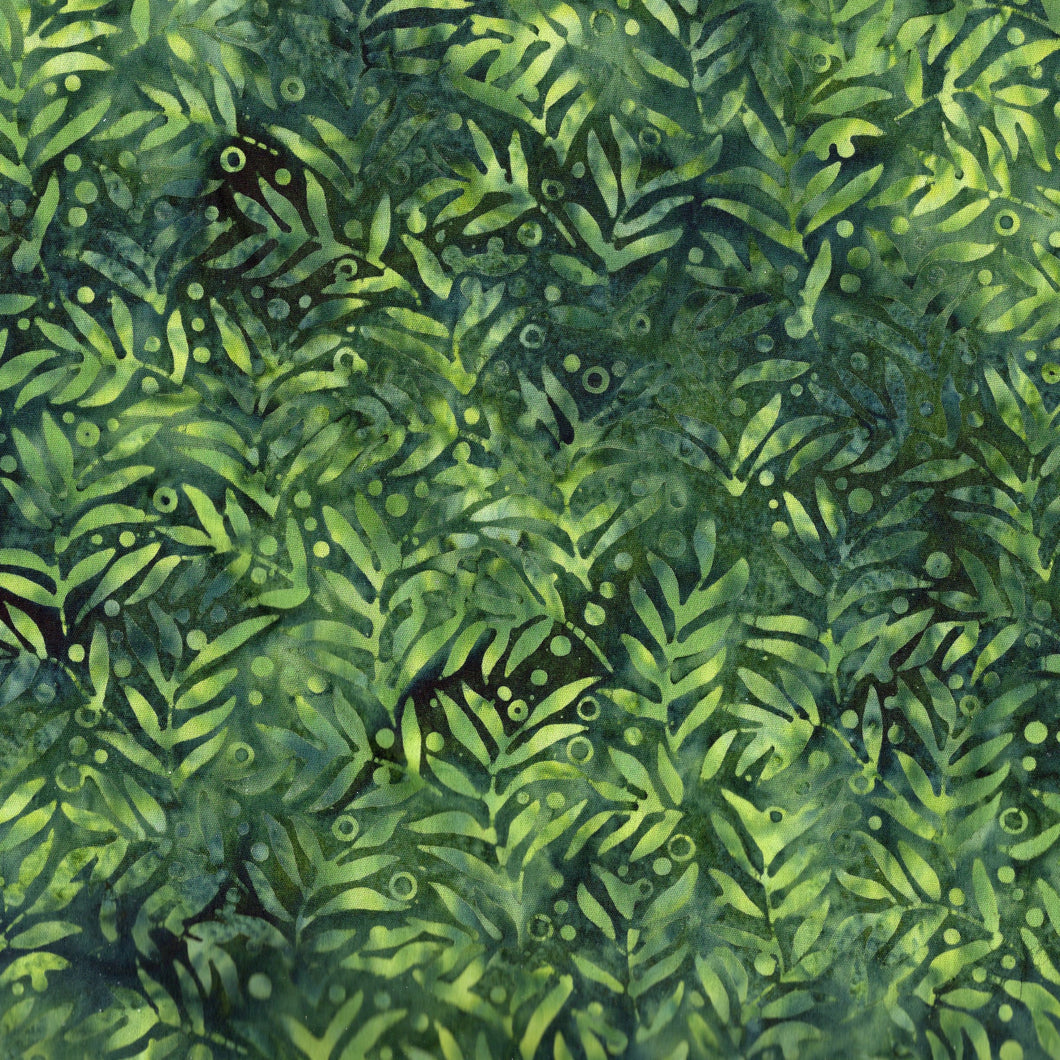 Small Leaves with Dots / Greens ba3135