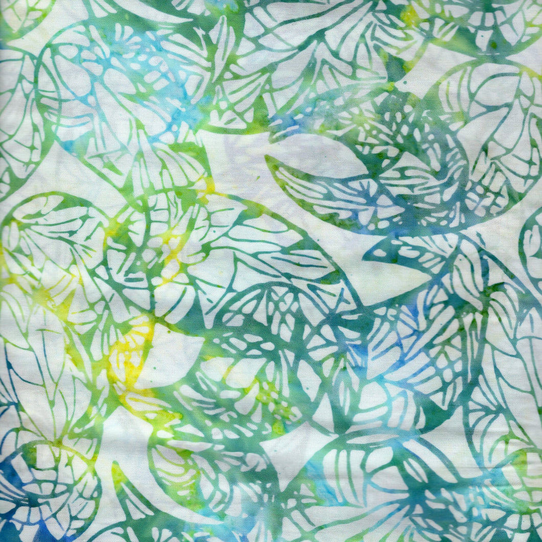 Tonga Leafy Pattern / Sail (Pale Turquoise) ba3193