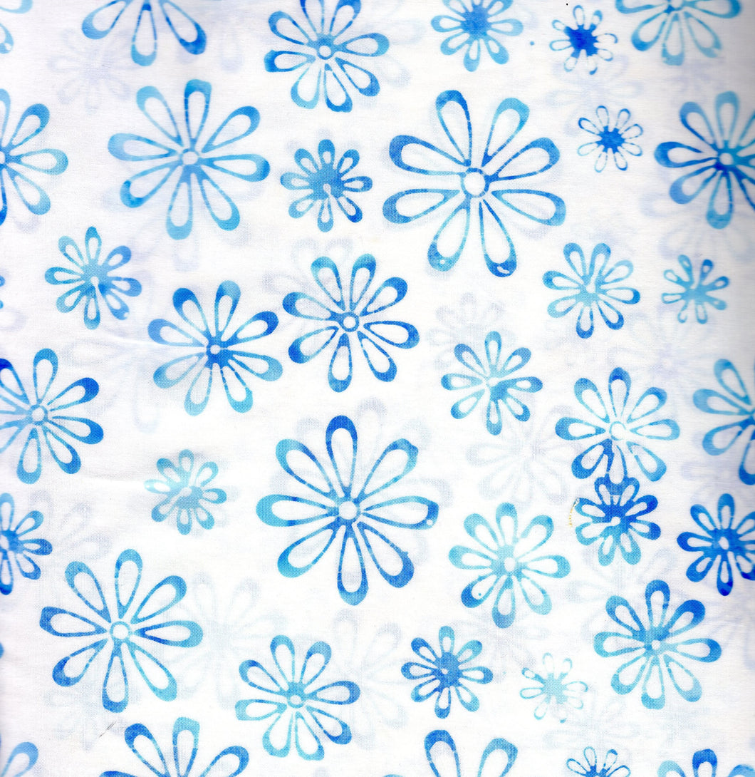 Seasonal Floral / Blue on White ba3248