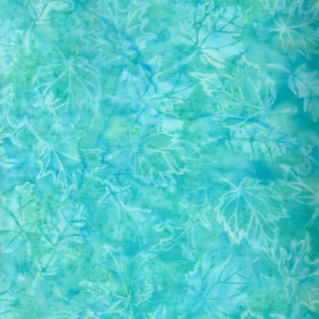 Mixed Leaves / Light Teal ba3259