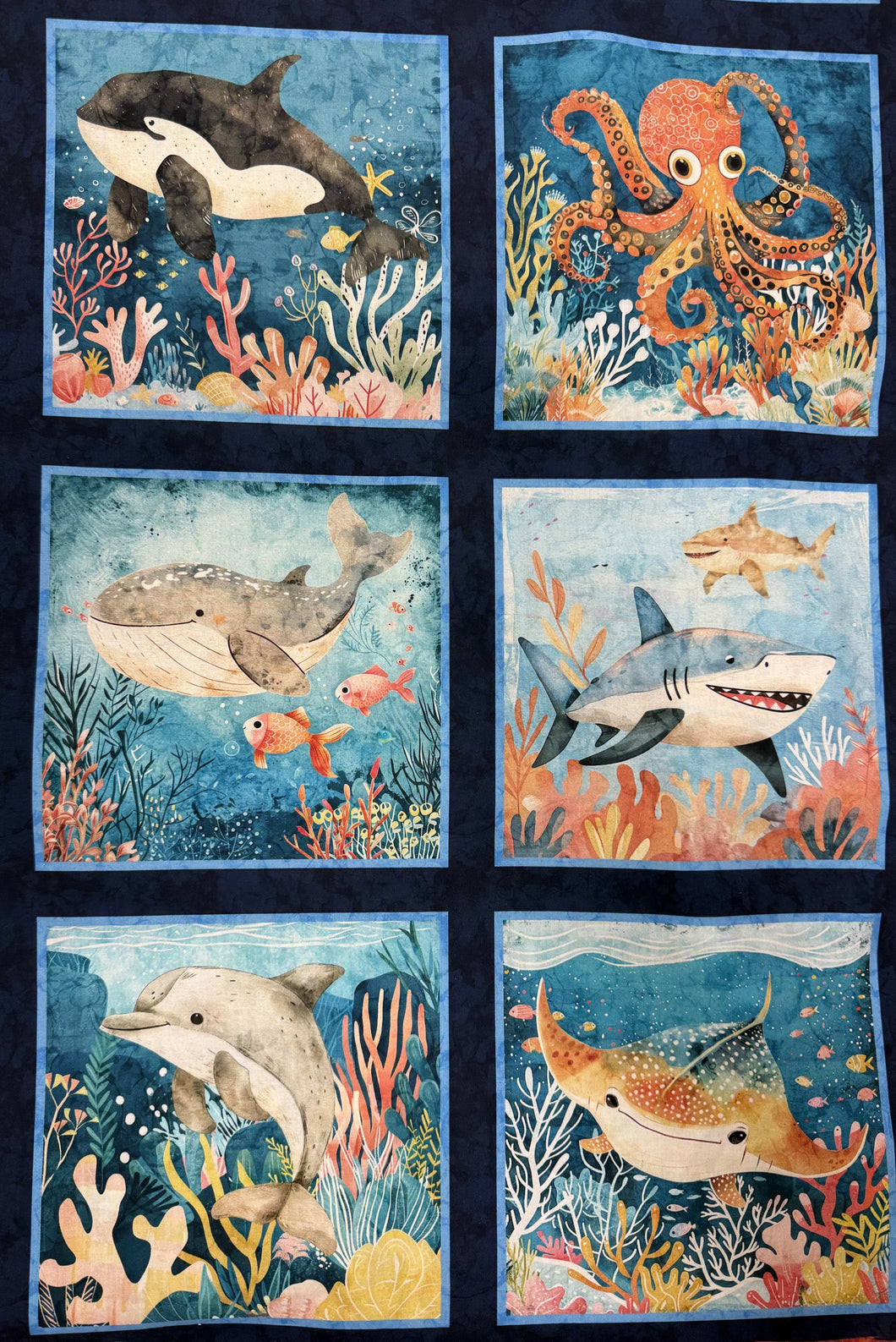 Deep Sea Dazzle Panel / Blue cr1116