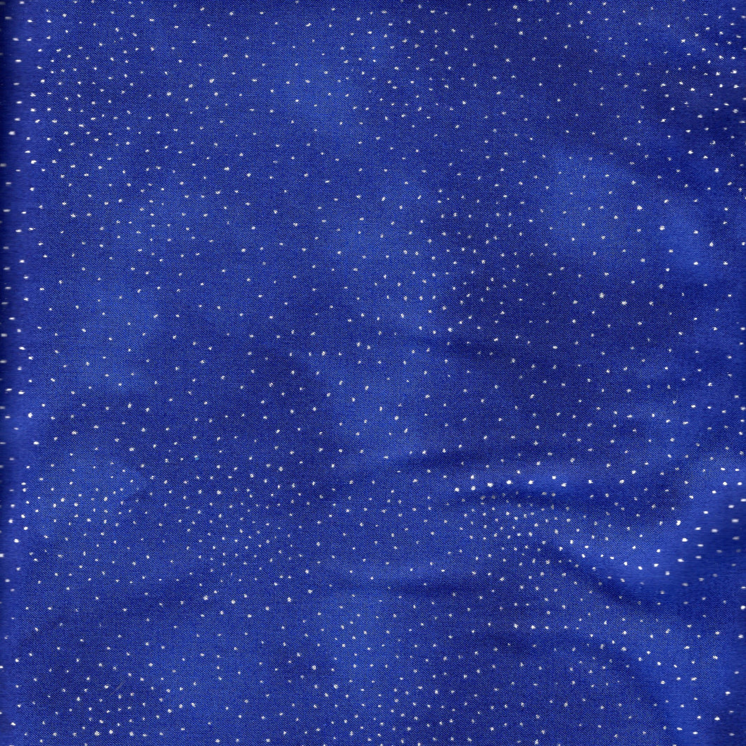 Laurel Burch Basic Dot 2 / Royal Blue with Silver Metallic lb157