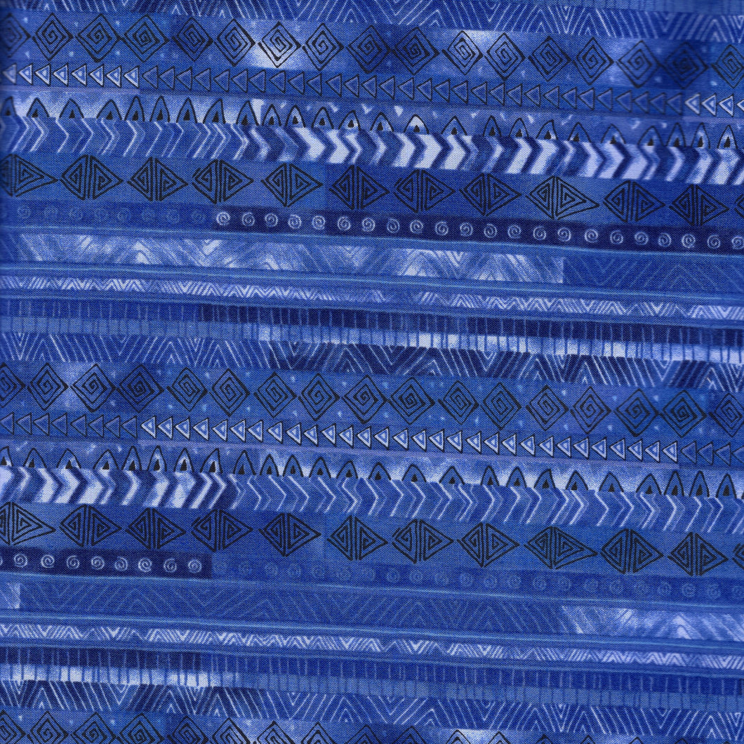Laurel Burch Basic Stripe / Royal Blue lb173
