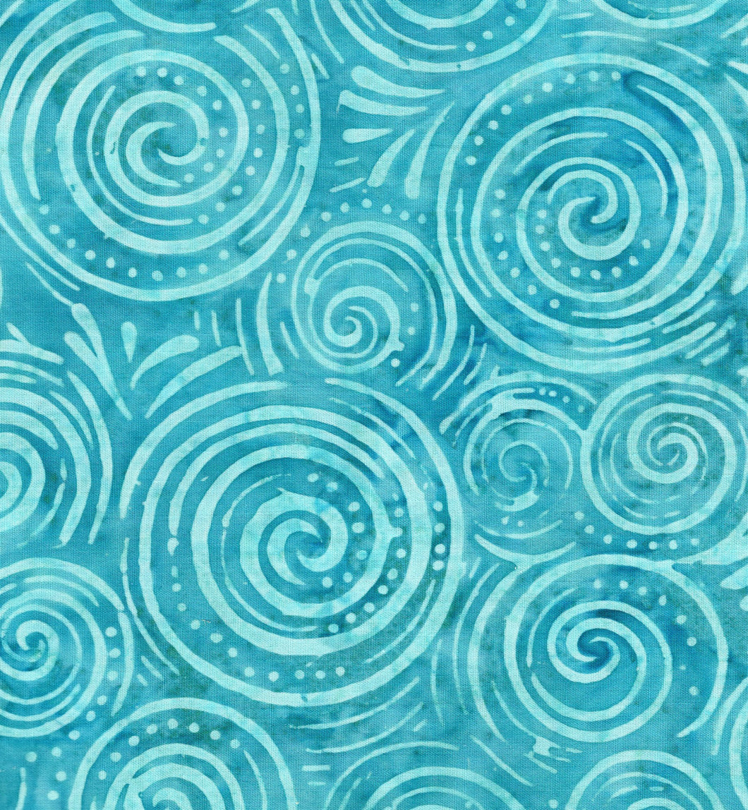 Dotted Swirls / Turquoise ba1332