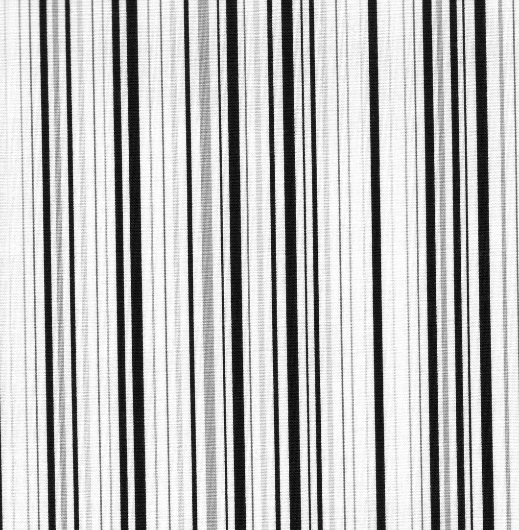 Uneven Stripe Black / White bla457