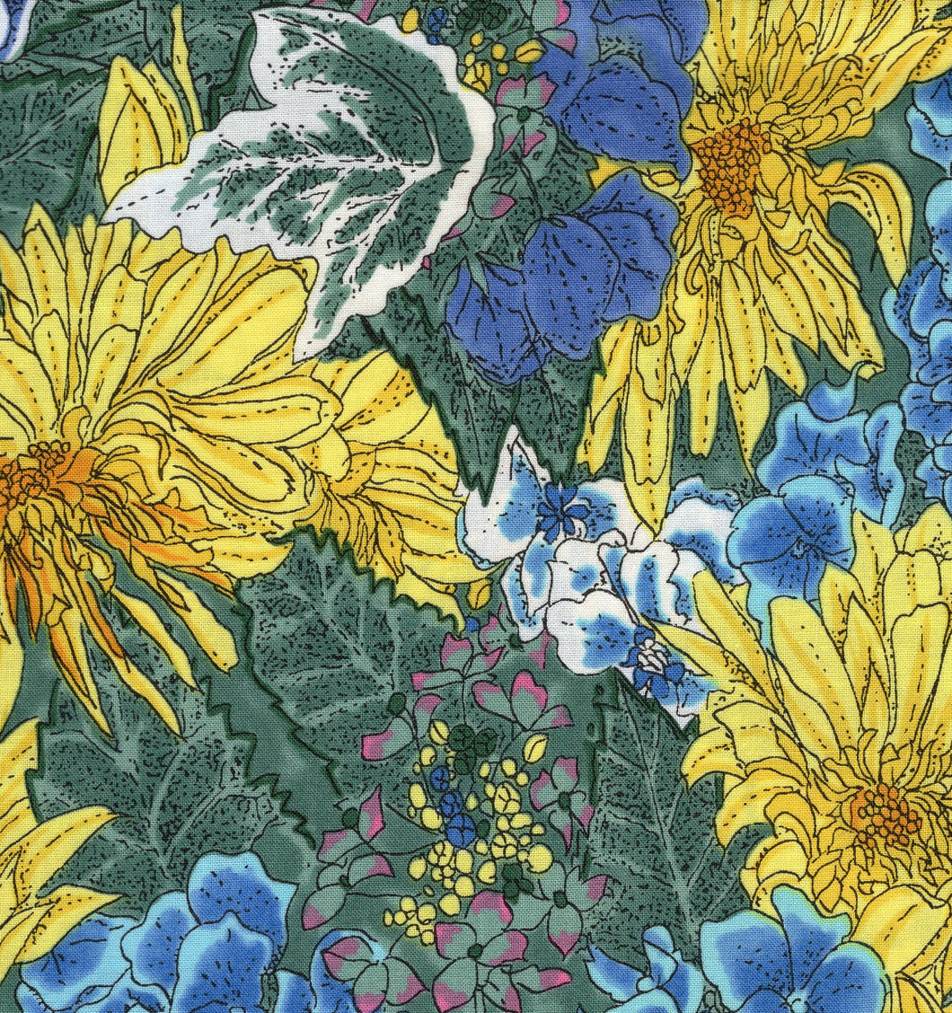 Spring Mix Blue And Yellow flo363