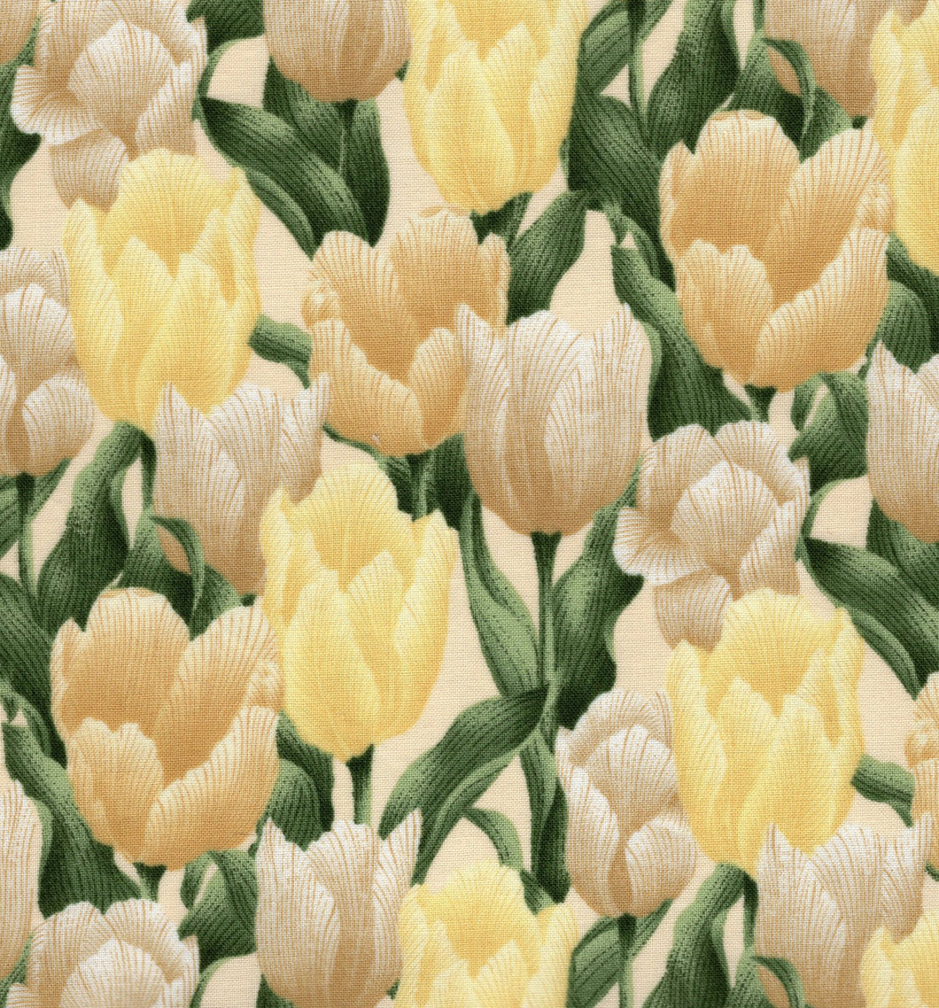 Tulips Yellow / Beige flo367