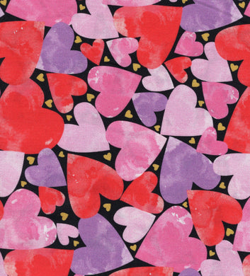 Heart Fabric, Bird Fabric, Valentine Fabric, Hearts and Birds Together,  Cotton or Fleece 3525 - Beautiful Quilt