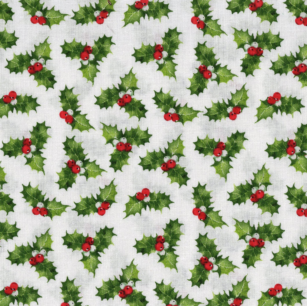Peppermint Candy Holly / White ho633