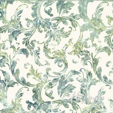 Fleur-de-lis / sage