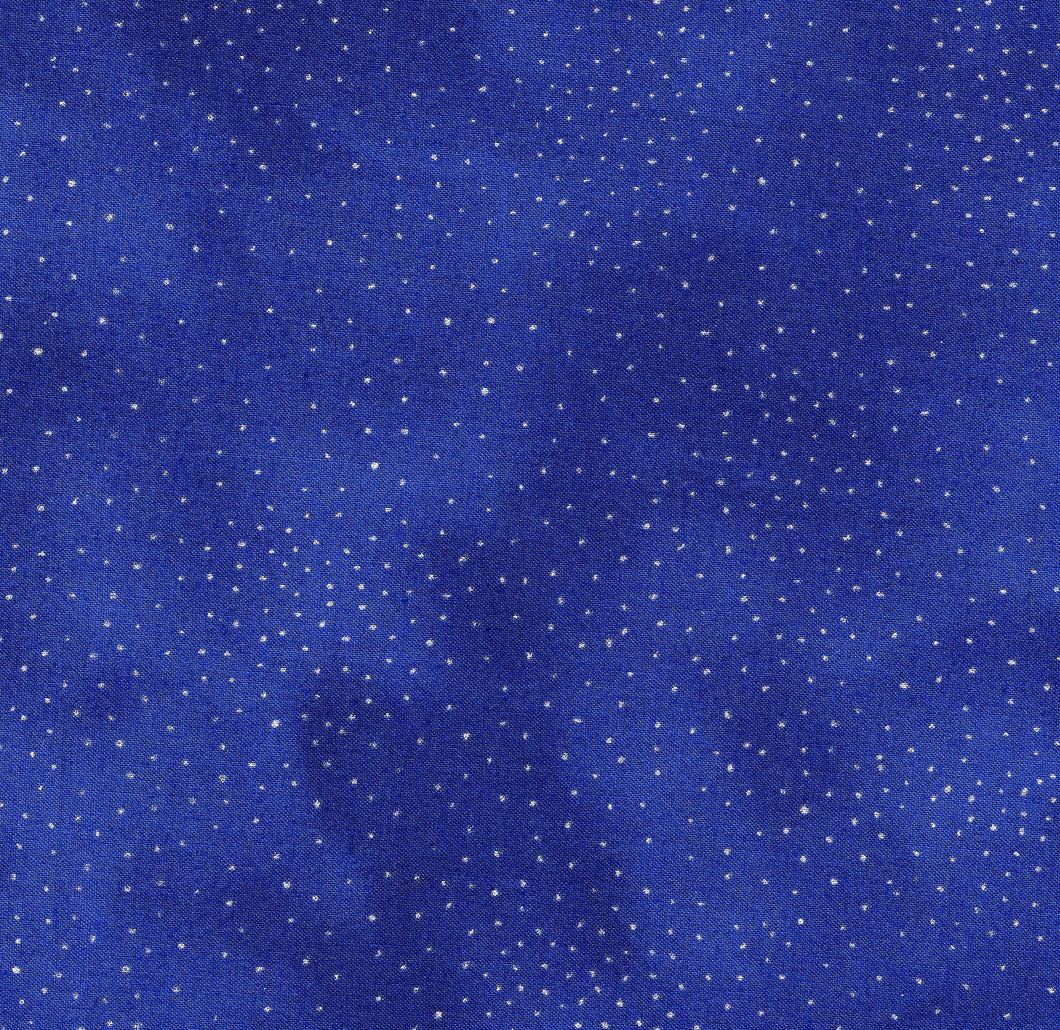 Laurel Burch Basic Dot 2 / Royal Blue with Silver Metallic lb154